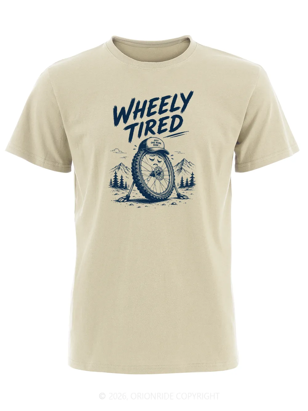 Orionride Wheely Tired Short Sleeves Bike T-Shirt sold by Orionride