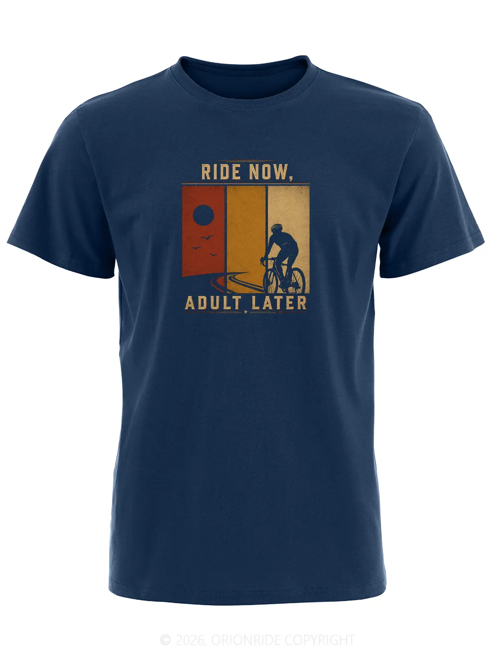 Orionride Ride Now Short Sleeves Bike T-Shirt sold by Orionride product image thumbnail 5