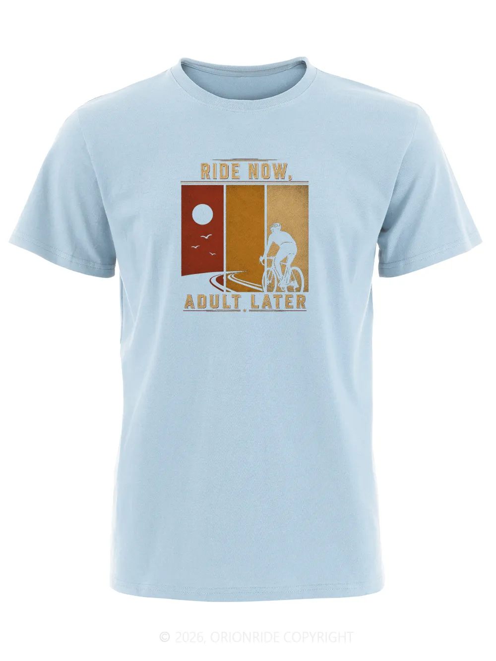 Orionride Ride Now Short Sleeves Bike T-Shirt sold by Orionride product image thumbnail 2