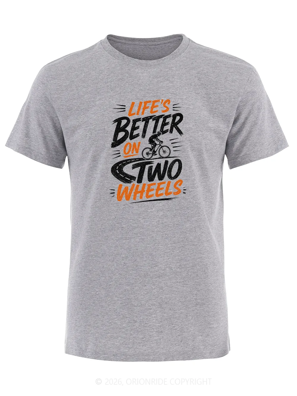 Orionride Life’s Better On Two Wheels Short Sleeves Bike T-Shirt sold by Orionride product image thumbnail 2