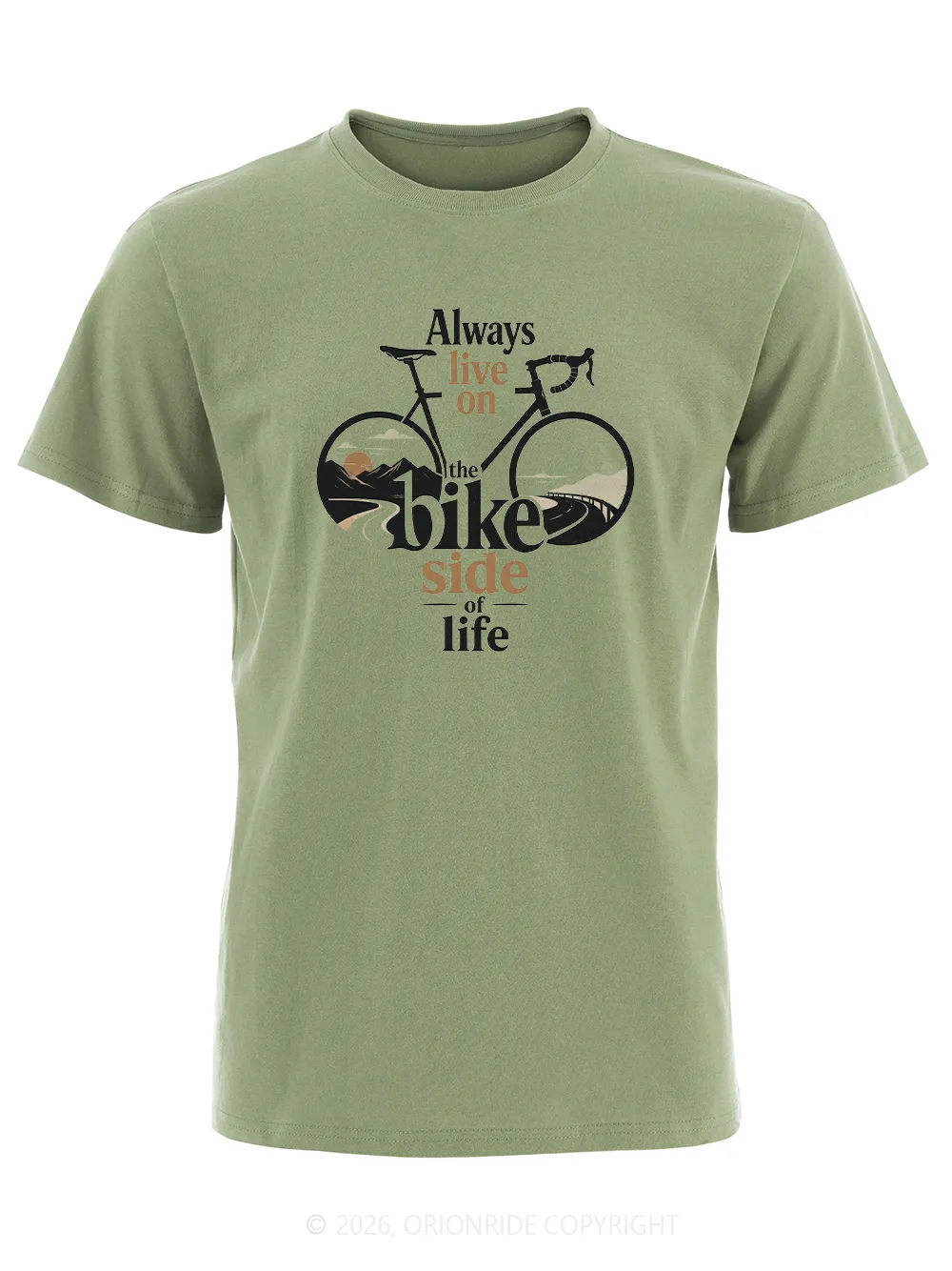 Orionride Journey Start Short Sleeves Bike T-Shirt sold by Orionride product image thumbnail 3