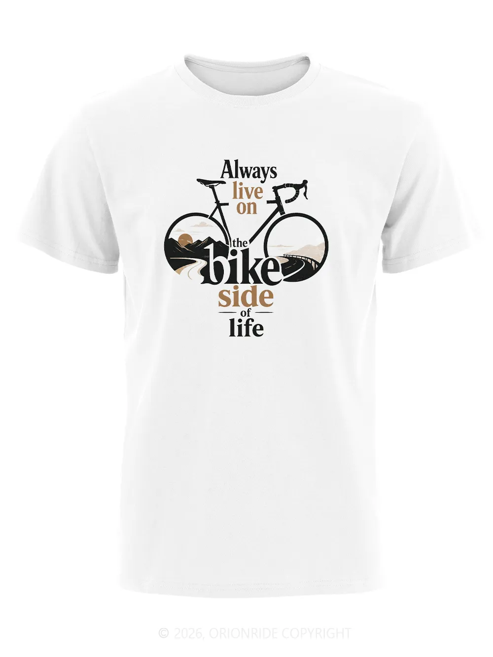 Orionride Journey Start Short Sleeves Bike T-Shirt sold by Orionride