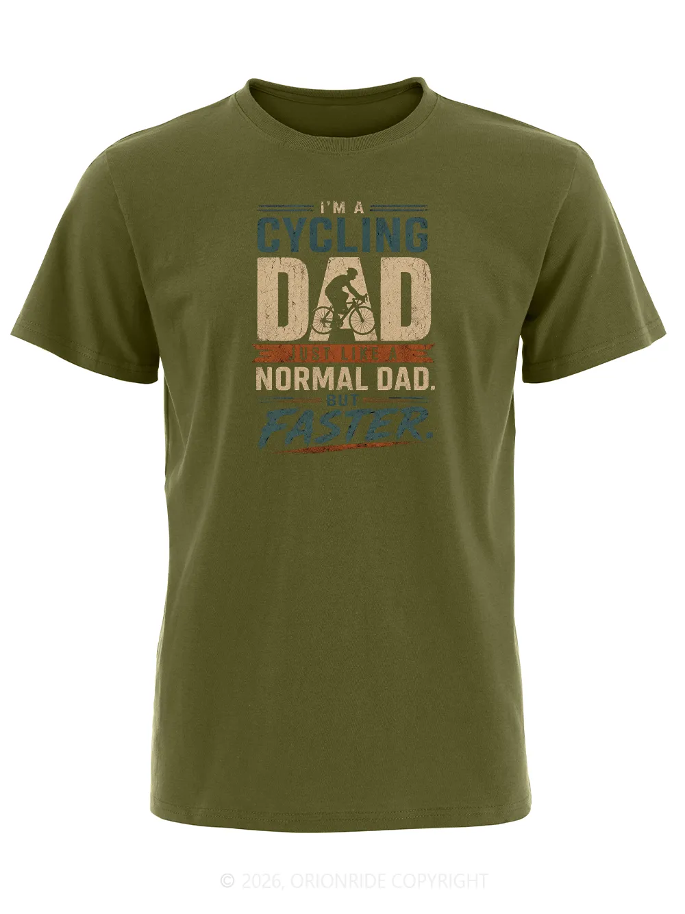 Orionride Cycling Dad Short Sleeves Bike T-Shirt sold by Orionride product image thumbnail 5