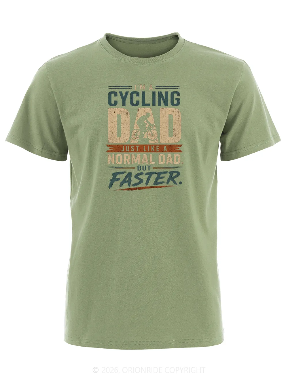 Orionride Cycling Dad Short Sleeves Bike T-Shirt sold by Orionride product image thumbnail 4