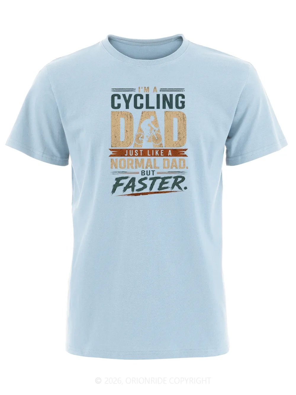 Orionride Cycling Dad Short Sleeves Bike T-Shirt sold by Orionride product image thumbnail 2