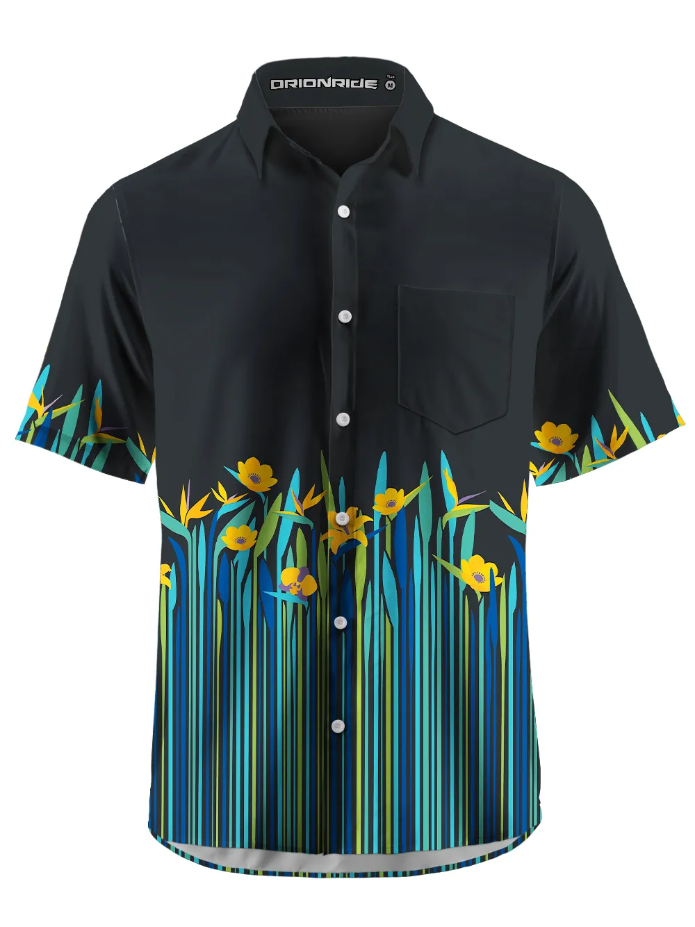Orionride Strelitzia Repens Zipper Pockets Ultra Lightweight Short Sleeves Gravel Shirt sold by Orionride product image thumbnail 2