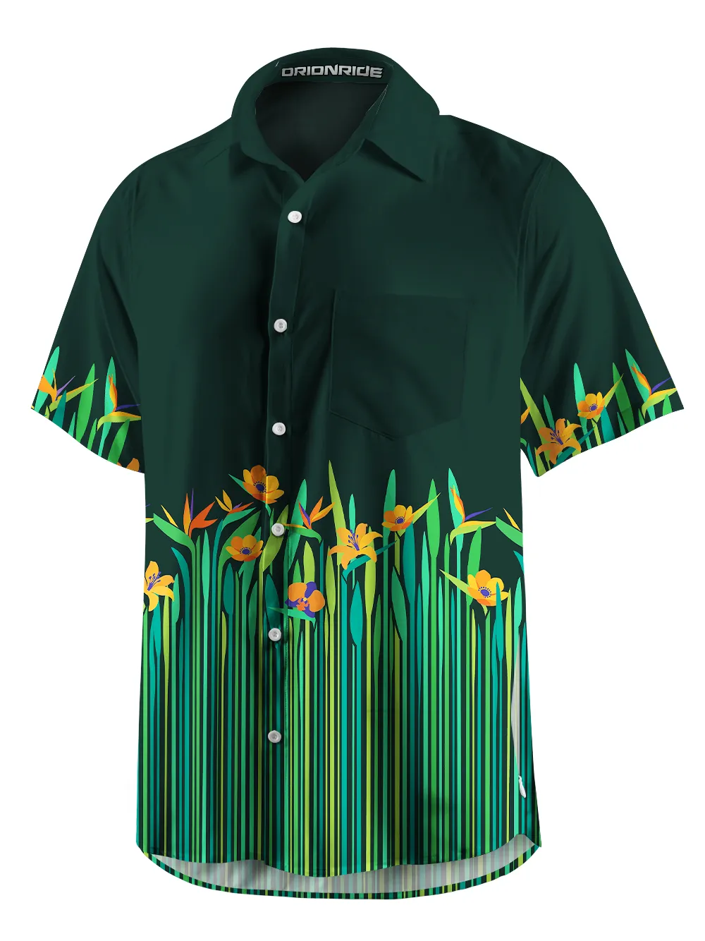 Orionride Strelitzia Repens Zipper Pockets Ultra Lightweight Short Sleeves Gravel Shirt sold by Orionride product image thumbnail 3