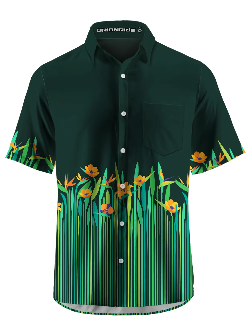 Orionride Strelitzia Repens Zipper Pockets Ultra Lightweight Short Sleeves Gravel Shirt sold by Orionride