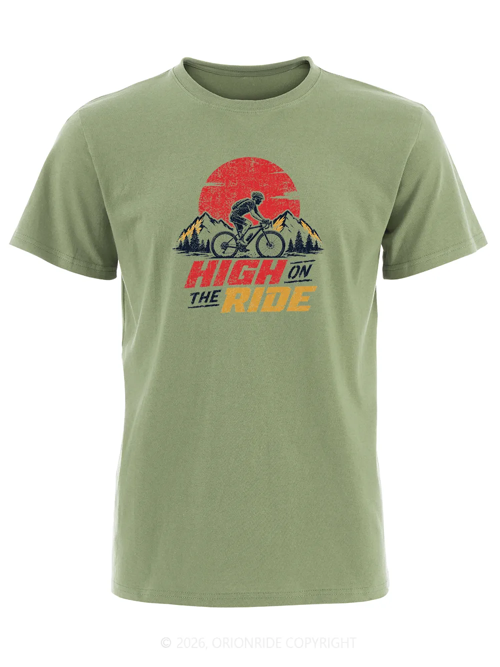 Orionride High On The Ride Short Sleeves Bike T-Shirt sold by Orionride product image thumbnail 5