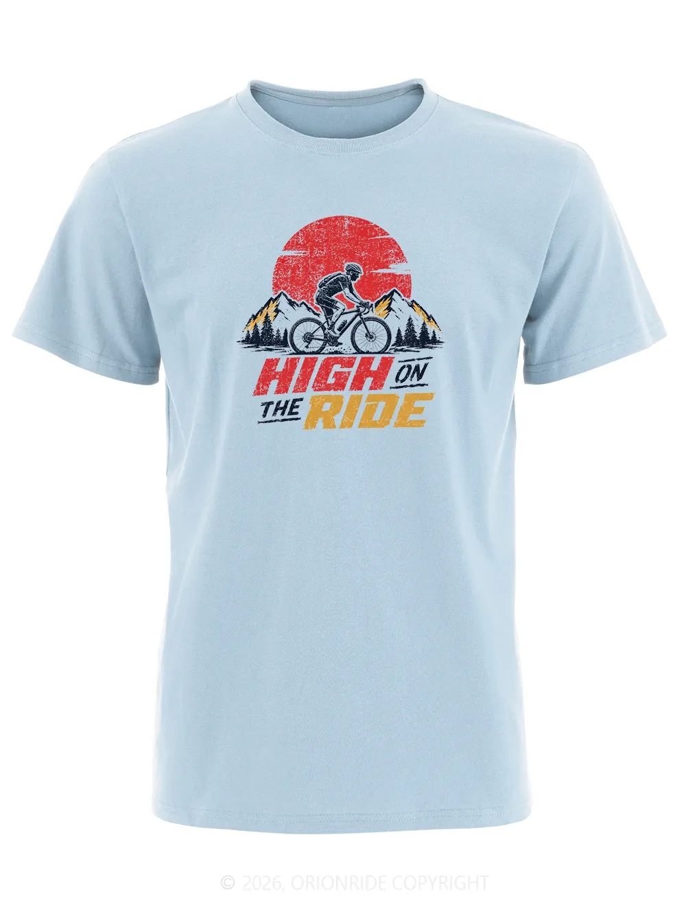 Orionride High On The Ride Short Sleeves Bike T-Shirt sold by Orionride product image thumbnail 2