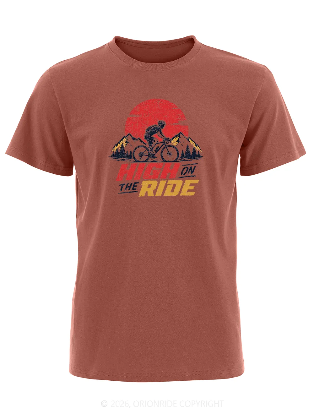 Orionride High On The Ride Short Sleeves Bike T-Shirt sold by Orionride product image thumbnail 4