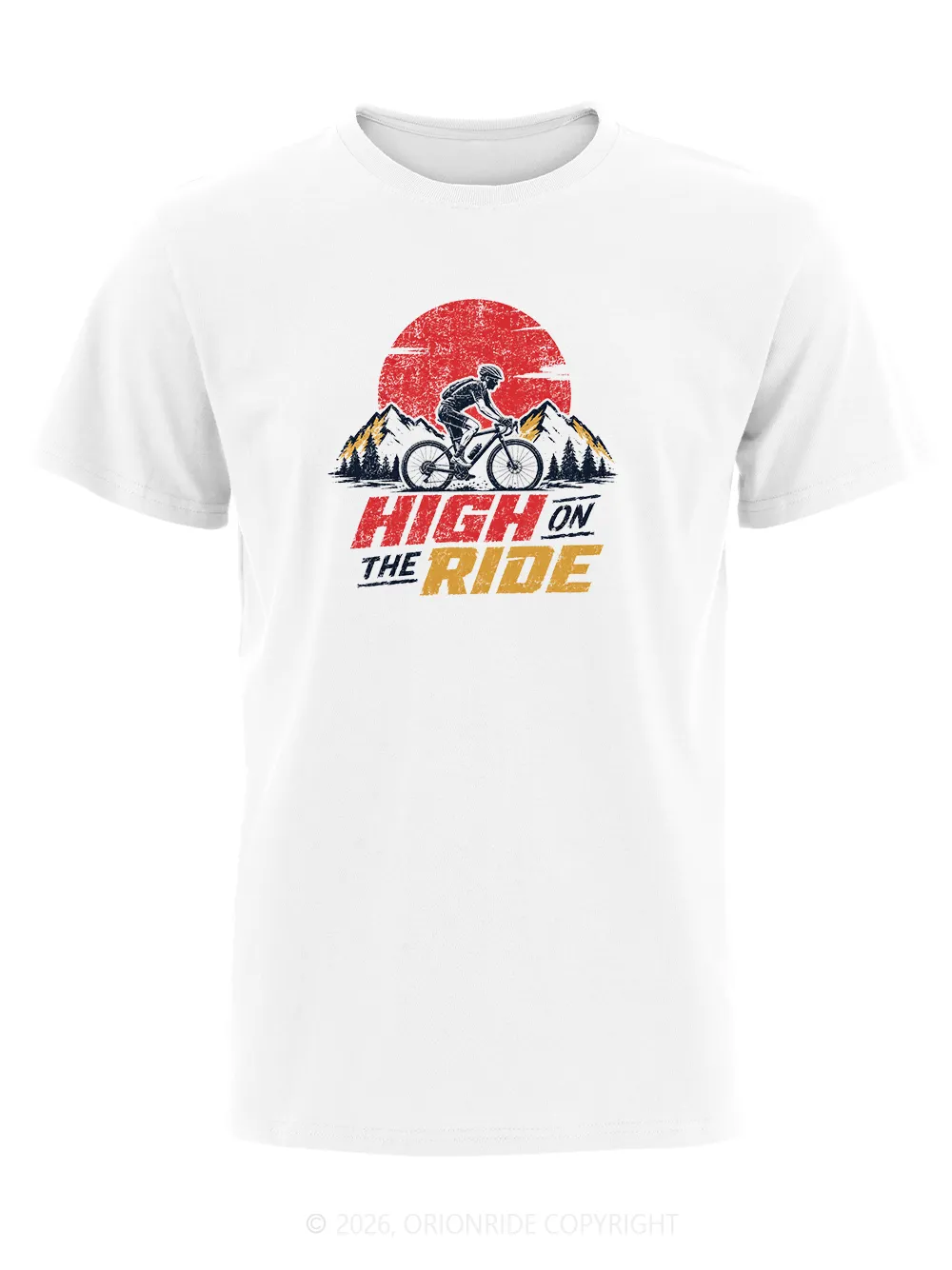 Orionride High On The Ride Short Sleeves Bike T-Shirt sold by Orionride product image thumbnail 3
