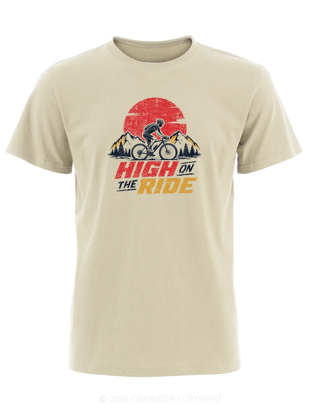 Orionride High On The Ride Short Sleeves Bike T-Shirt sold by Orionride