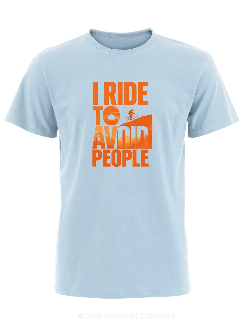 Orionride I Ride To Avoid People Short Sleeves Bike T-Shirt sold by Orionride