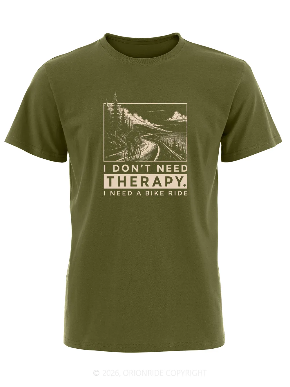 Orionride I Don’T Need Therapy Short Sleeves Bike T-Shirt sold by Orionride product image thumbnail 5