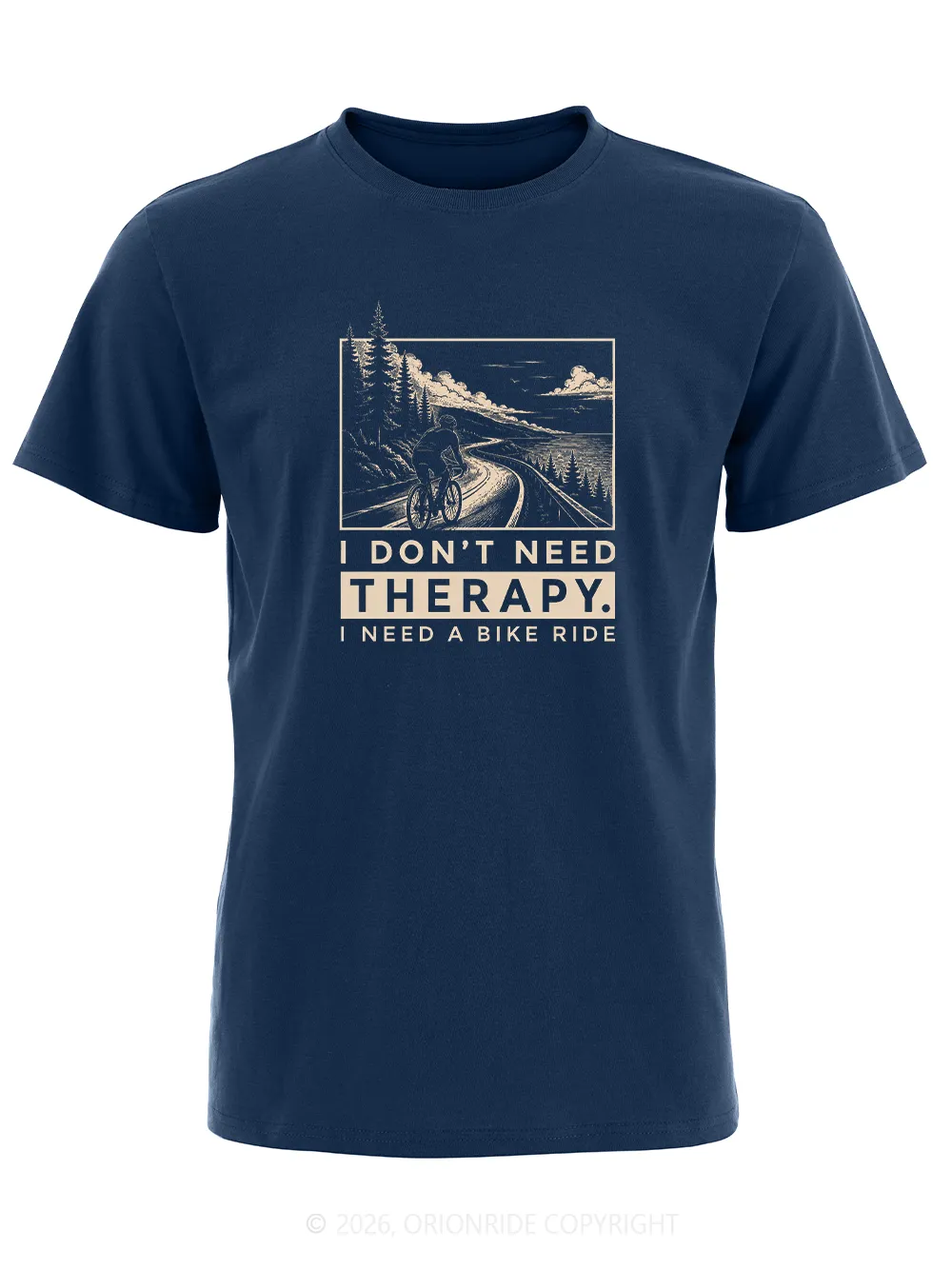 Orionride I Don’T Need Therapy Short Sleeves Bike T-Shirt sold by Orionride