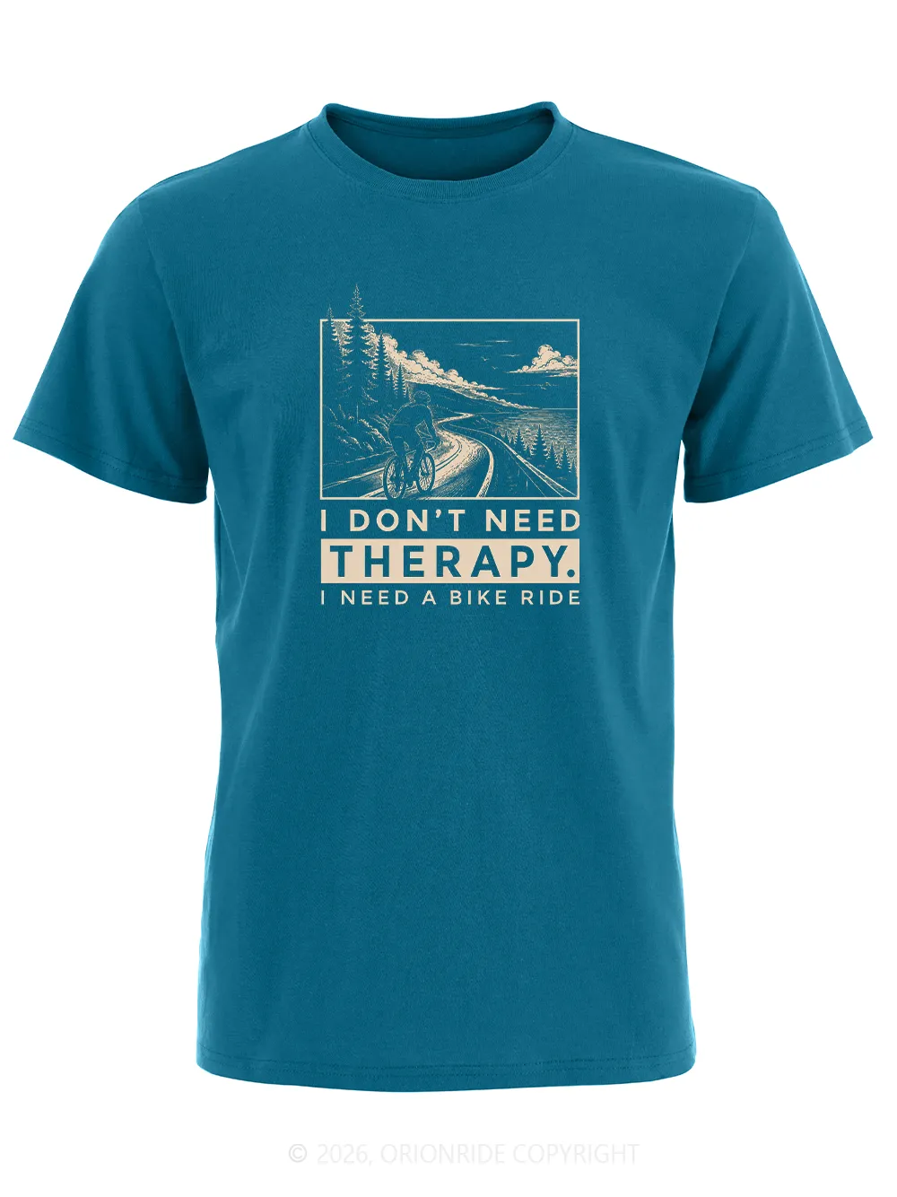 Orionride I Don’T Need Therapy Short Sleeves Bike T-Shirt sold by Orionride product image thumbnail 2