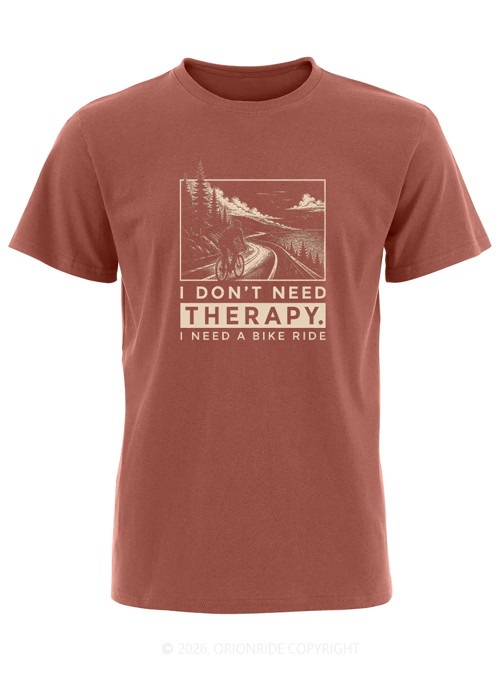 Orionride I Don’T Need Therapy Short Sleeves Bike T-Shirt sold by Orionride product image thumbnail 4