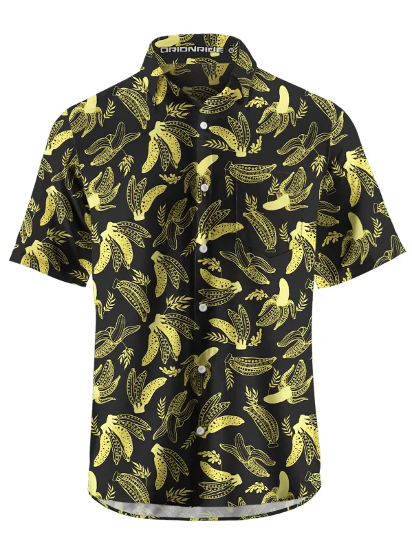 Orionride Banana Skewers Zipper Pockets Ultra Lightweight Short Sleeves Gravel Shirt made by Orionride