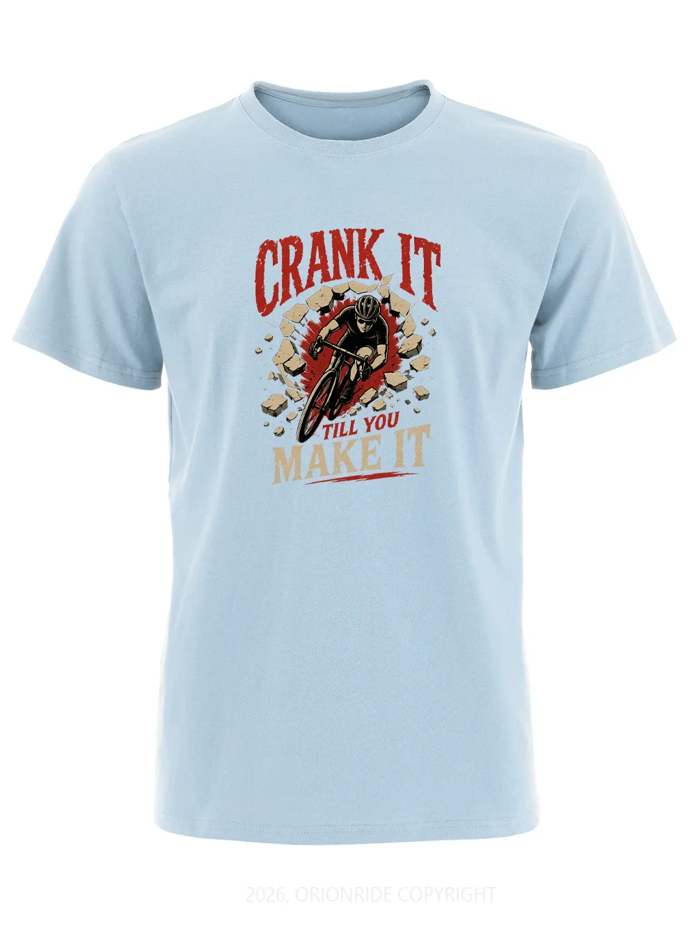 Orionride Crank It Short Sleeves Bike T-Shirt sold by Orionride