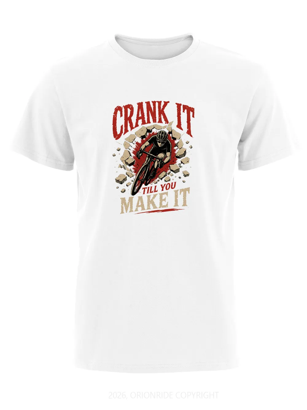 Orionride Crank It Short Sleeves Bike T-Shirt sold by Orionride product image thumbnail 4