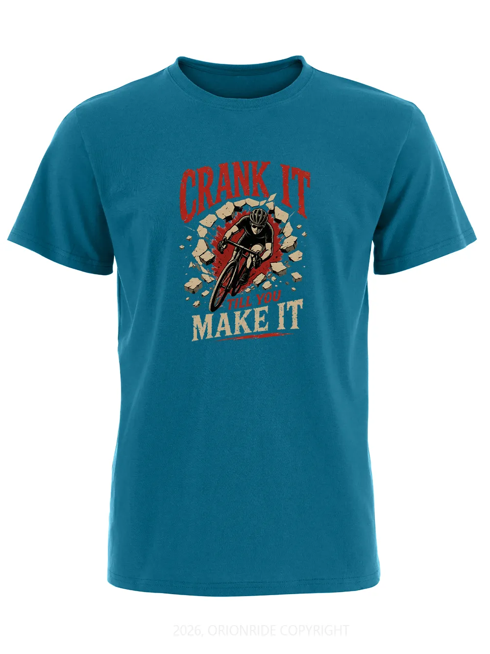 Orionride Crank It Short Sleeves Bike T-Shirt sold by Orionride product image thumbnail 3