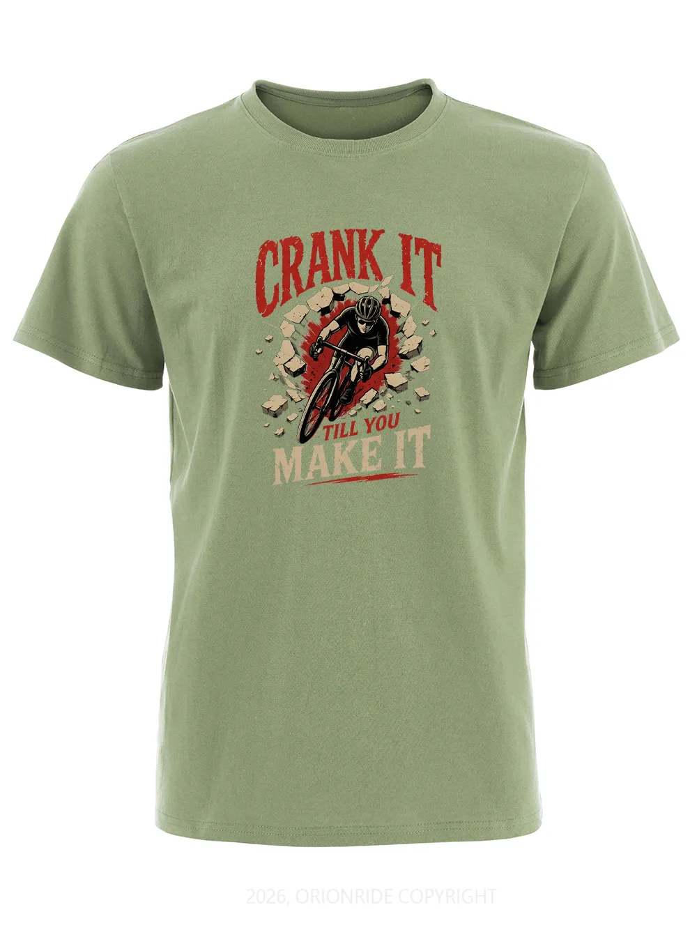 Orionride Crank It Short Sleeves Bike T-Shirt sold by Orionride product image thumbnail 2