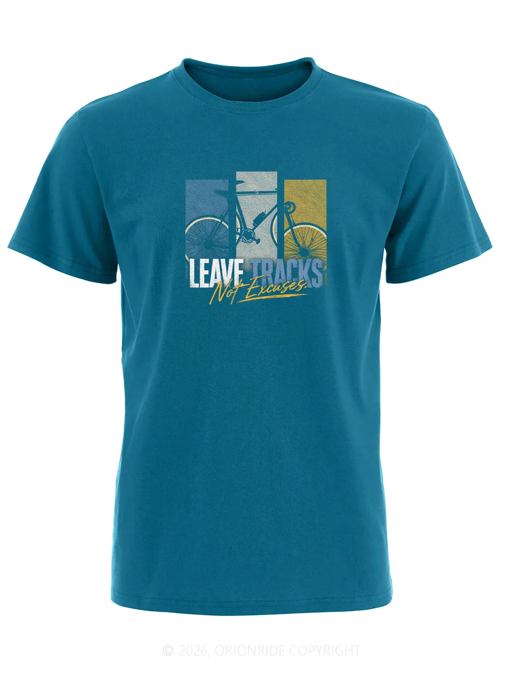 Orionride Leave Tracks Short Sleeves Bike T-Shirt sold by Orionride product image thumbnail 4