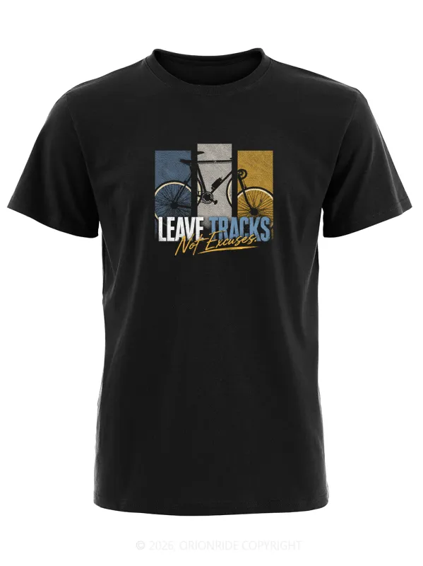 Orionride Leave Tracks Short Sleeves Bike T-Shirt made by Orionride