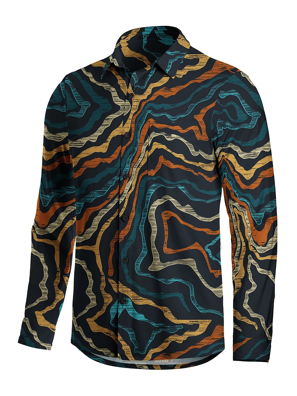 Orionride Desert Landform Men's Stretchy Breathable Long Sleeve Gravel Shirt sold by Orionride product image thumbnail 2