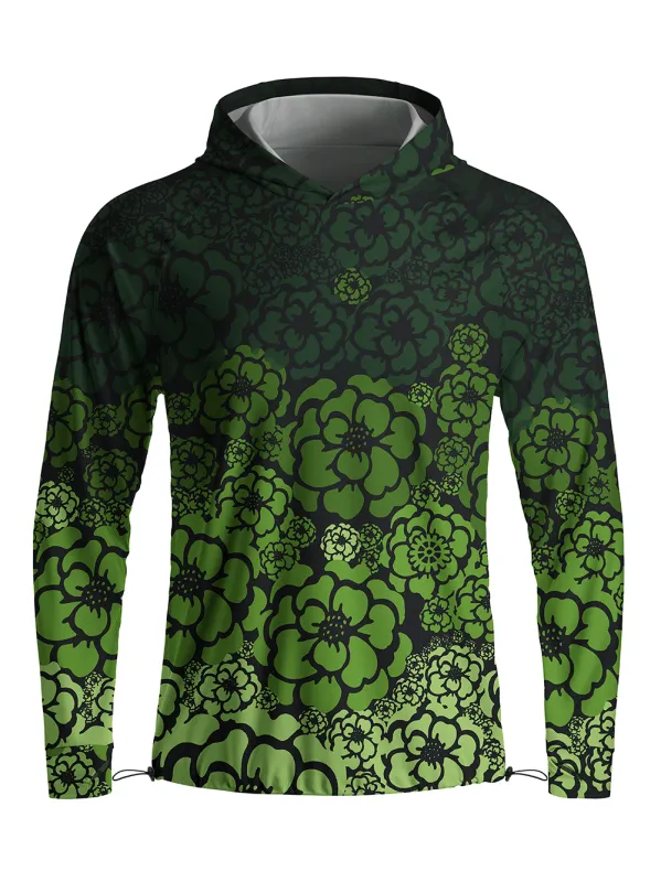Orionride Green Life Long Sleeve Cycling Hoodie Shirt made by Orionride