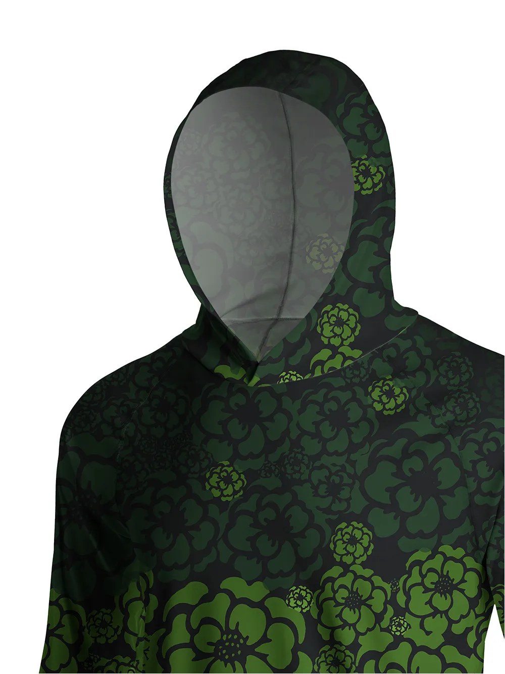 Orionride Green Life Long Sleeve Cycling Hoodie Shirt sold by Orionride product image thumbnail 4