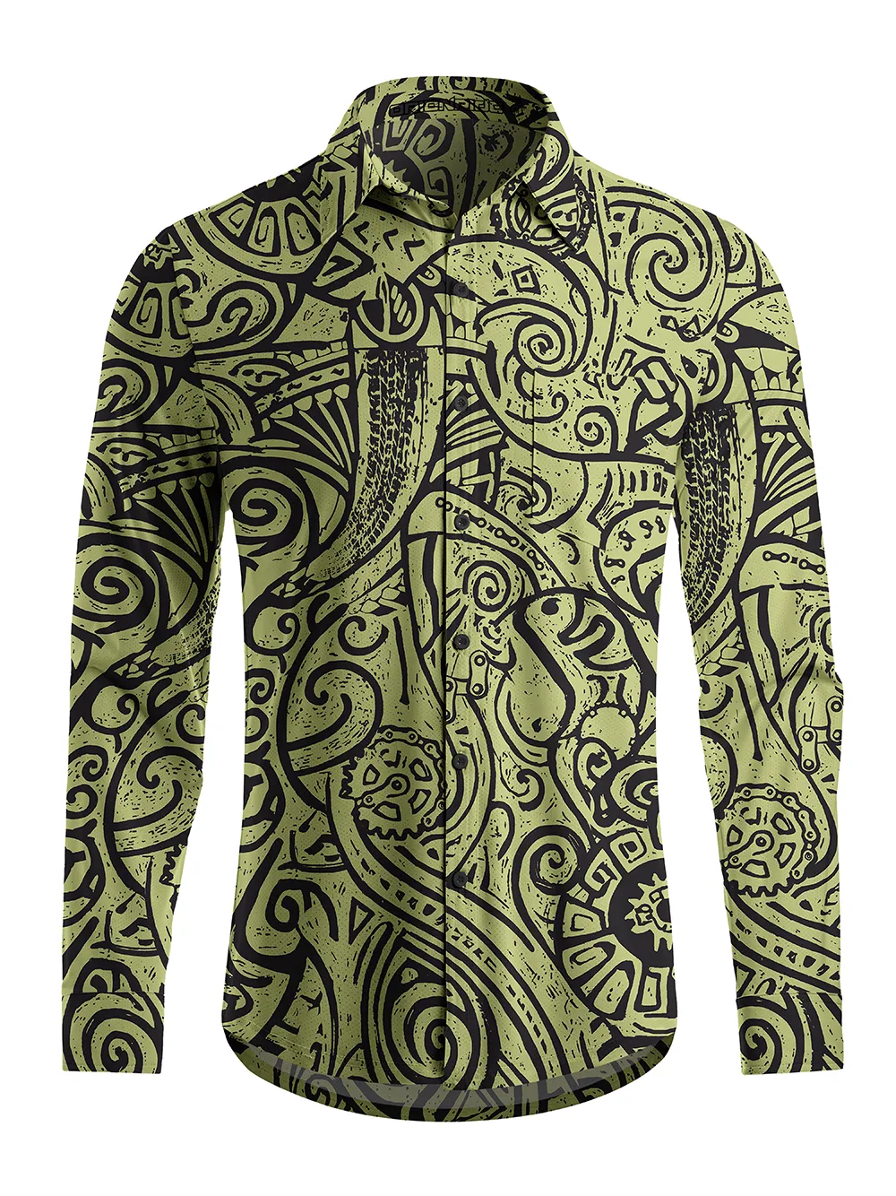 Orionride Vine Mark Men's Stretchy Breathable Long Sleeve Gravel Shirt sold by Orionride
