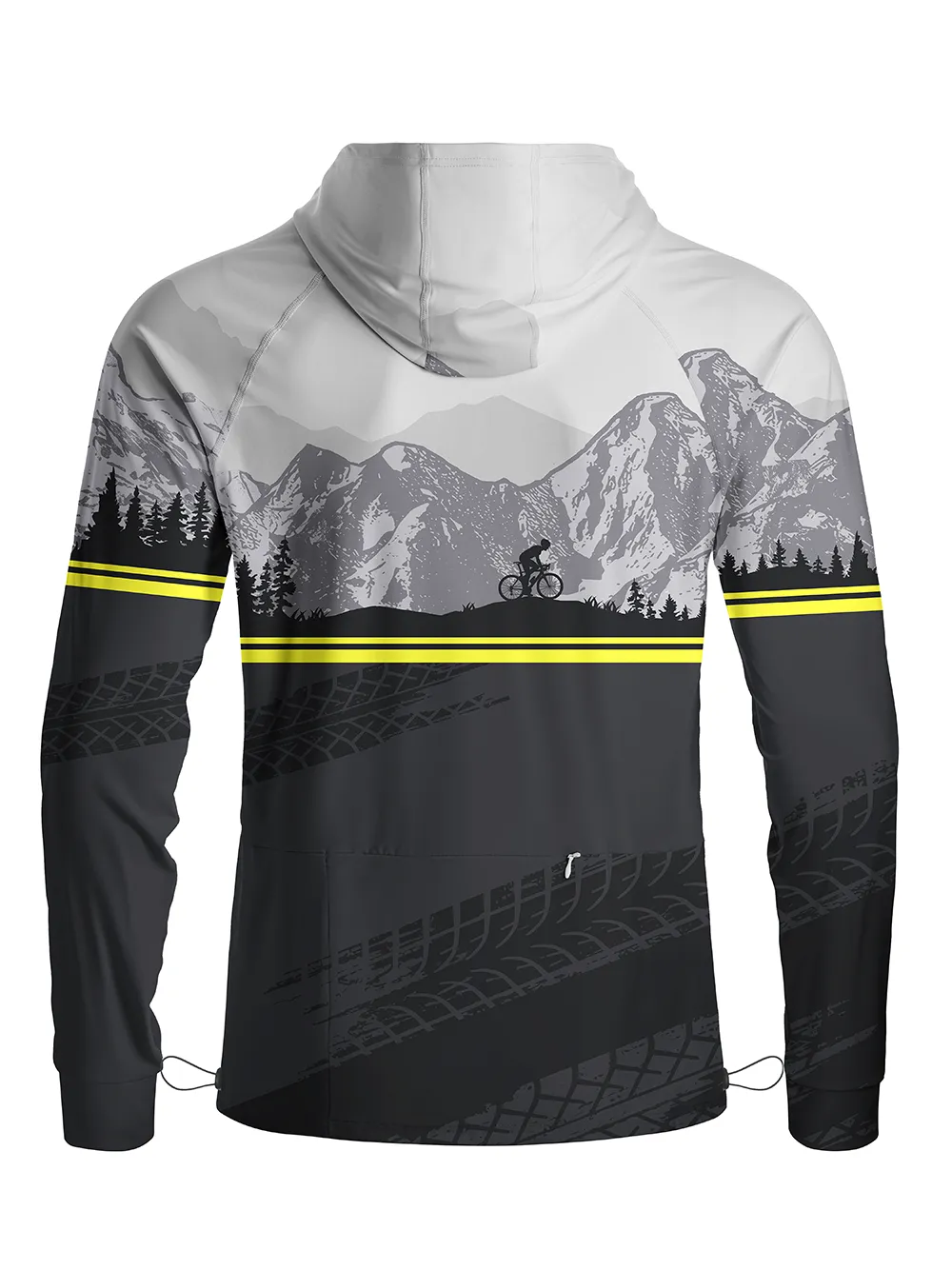 Orionride Layered Mountain Rangese Long Sleeve Cycling Hoodie Shirt sold by Orionride product image thumbnail 3