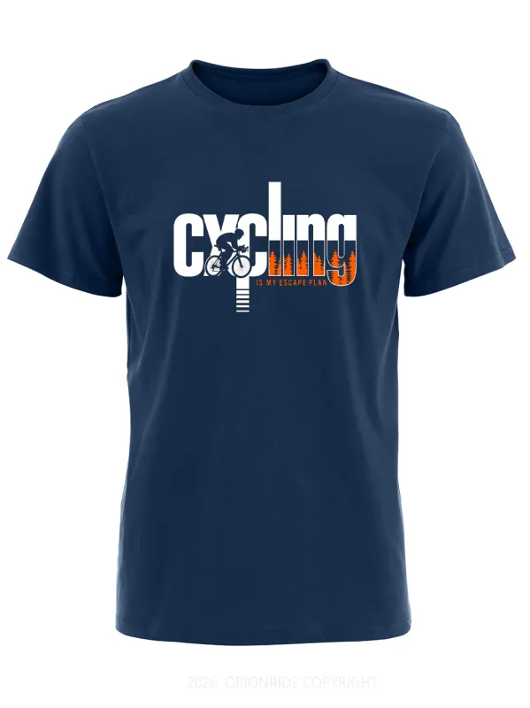 Orionride Escape Plan Short Sleeves Bike T-Shirt made by Orionride
