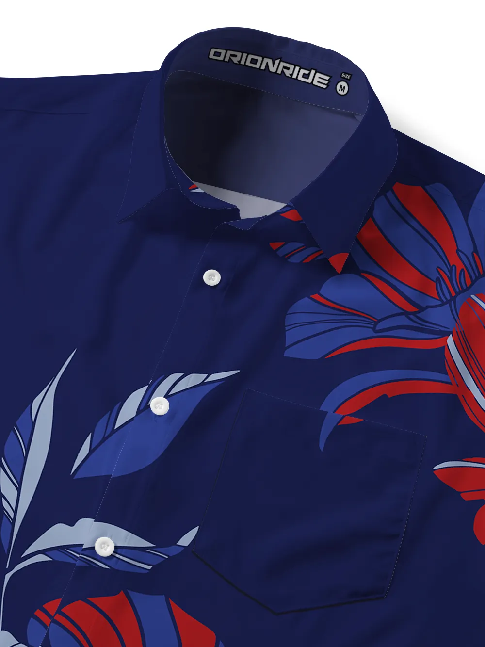 Orionride Artistic Leaf Zipper Pockets Ultra Lightweight Short Sleeves Gravel Shirt sold by Orionride product image thumbnail 5