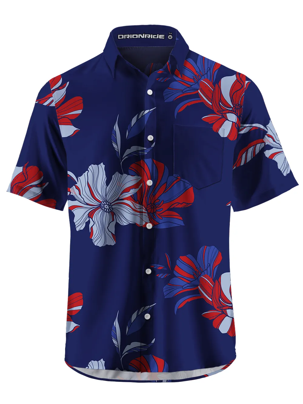Orionride Artistic Leaf Zipper Pockets Ultra Lightweight Short Sleeves Gravel Shirt sold by Orionride