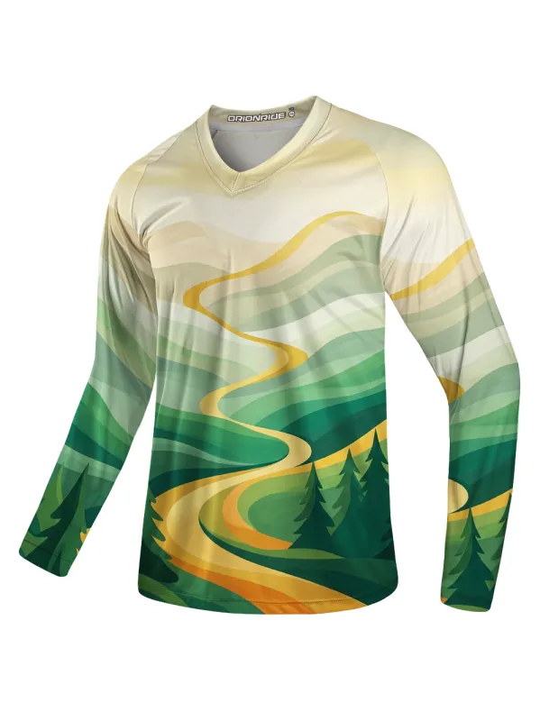 Orionride Green Mountain Long Sleeve Downhill Jersey made by Orionride