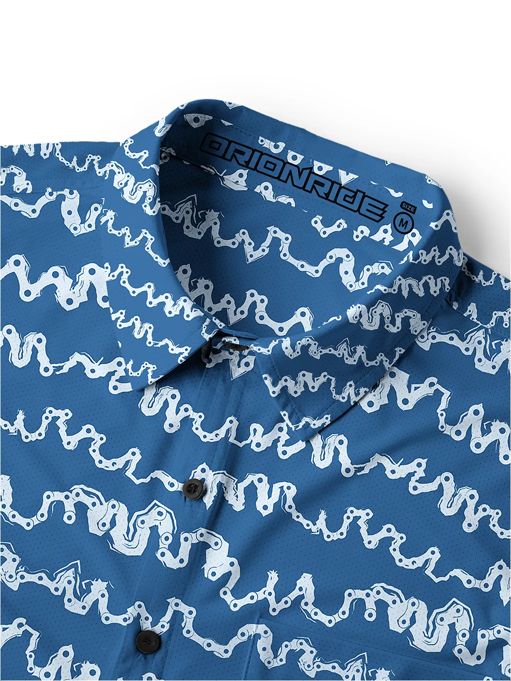 Orionride Chain Wave Men's Stretchy Breathable Long Sleeve Gravel Shirt sold by Orionride product image thumbnail 4