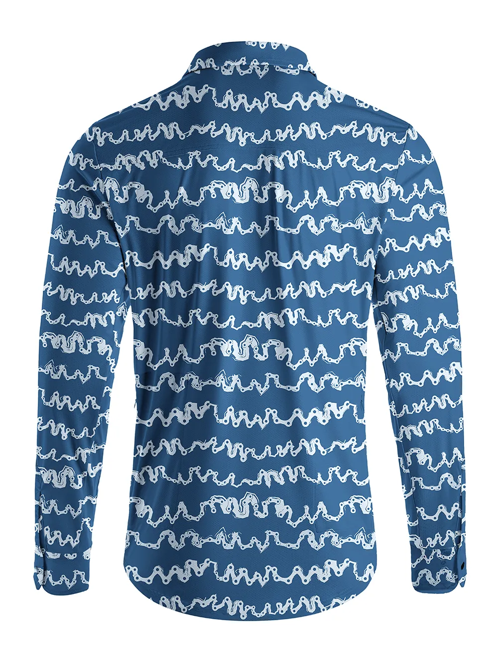 Orionride Chain Wave Men's Stretchy Breathable Long Sleeve Gravel Shirt sold by Orionride product image thumbnail 3