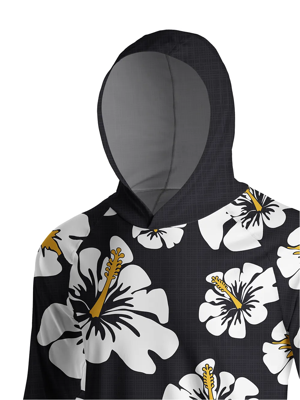 Orionride Hibiscus Flowers Bloom Long Sleeve Cycling Hoodie Shirt sold by Orionride product image thumbnail 4