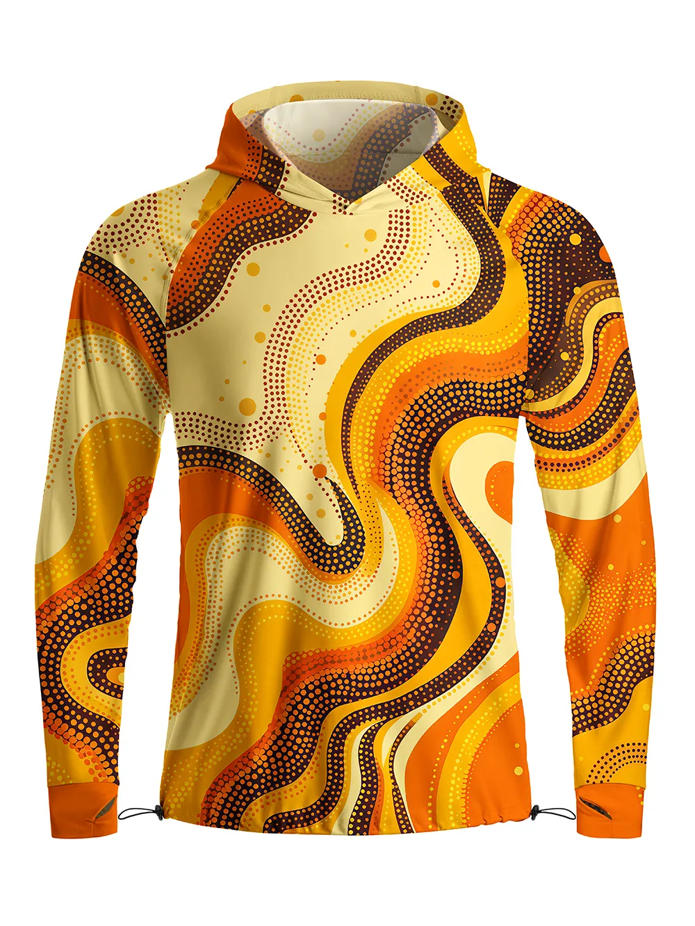 Orionride Flow Curve Long Sleeve Cycling Hoodie Shirt sold by Orionride