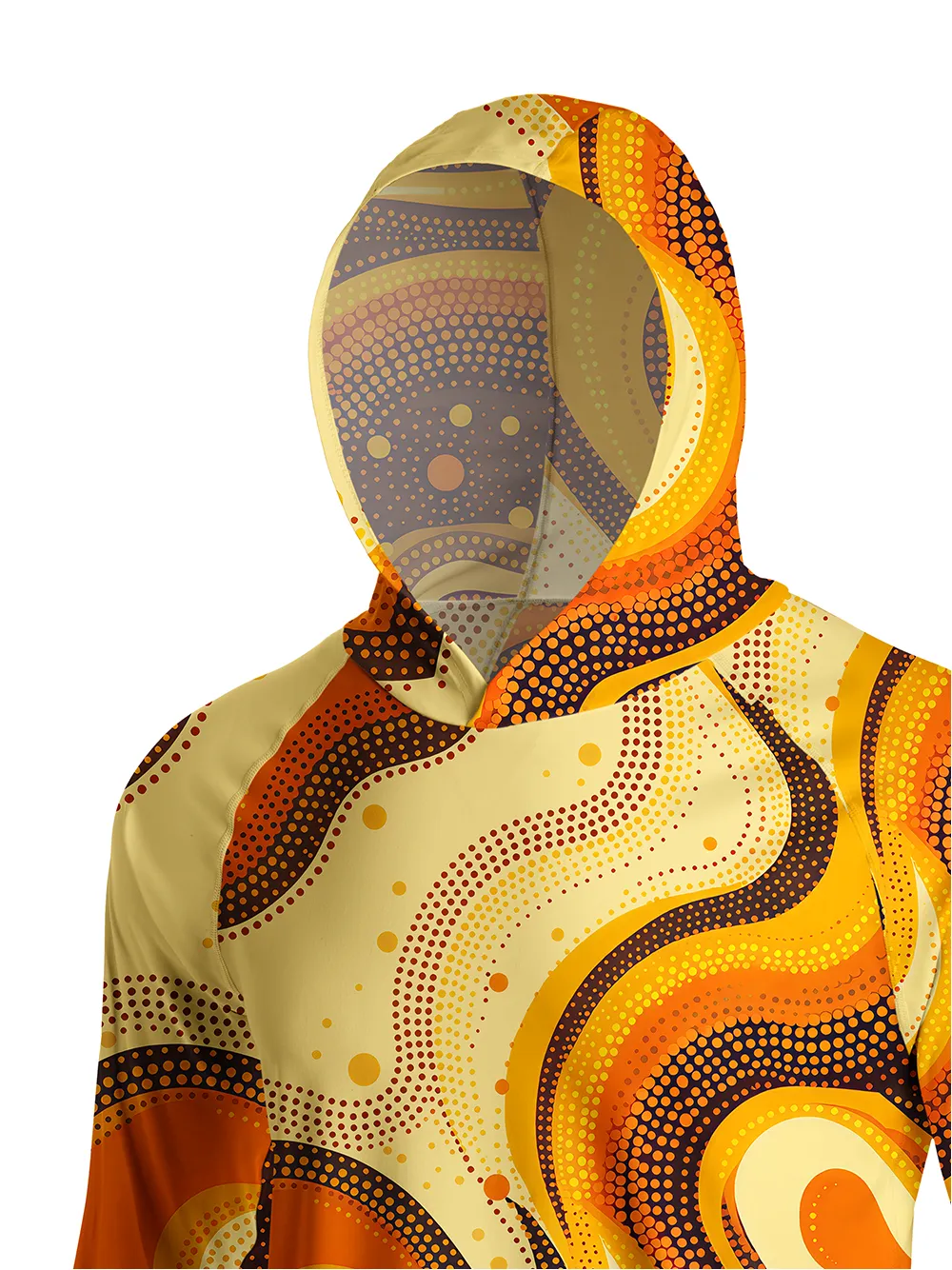 Orionride Flow Curve Long Sleeve Cycling Hoodie Shirt sold by Orionride product image thumbnail 4