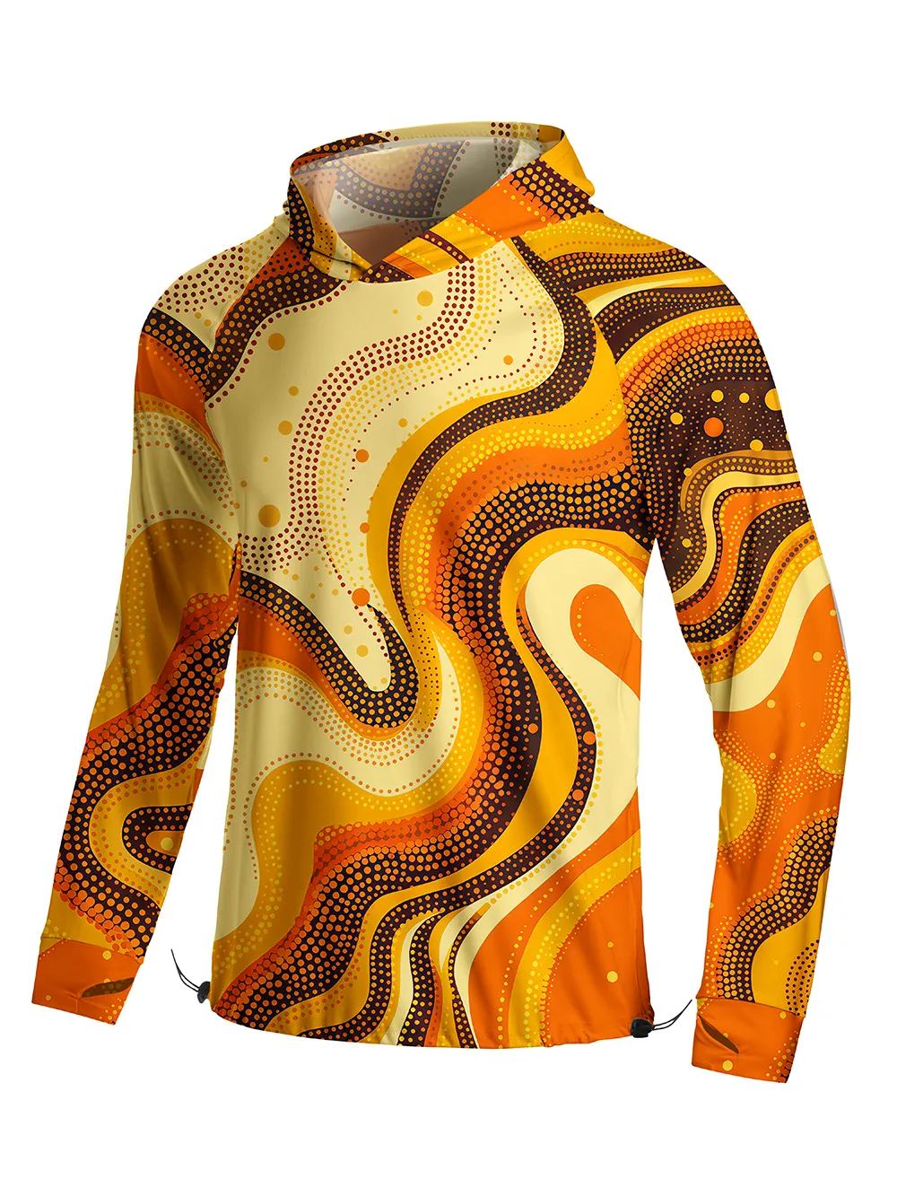 Orionride Flow Curve Long Sleeve Cycling Hoodie Shirt sold by Orionride product image thumbnail 2