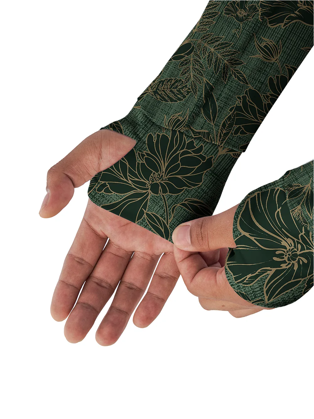 Orionride Gold lace Long Sleeve Cycling Hoodie Shirt sold by Orionride product image thumbnail 5