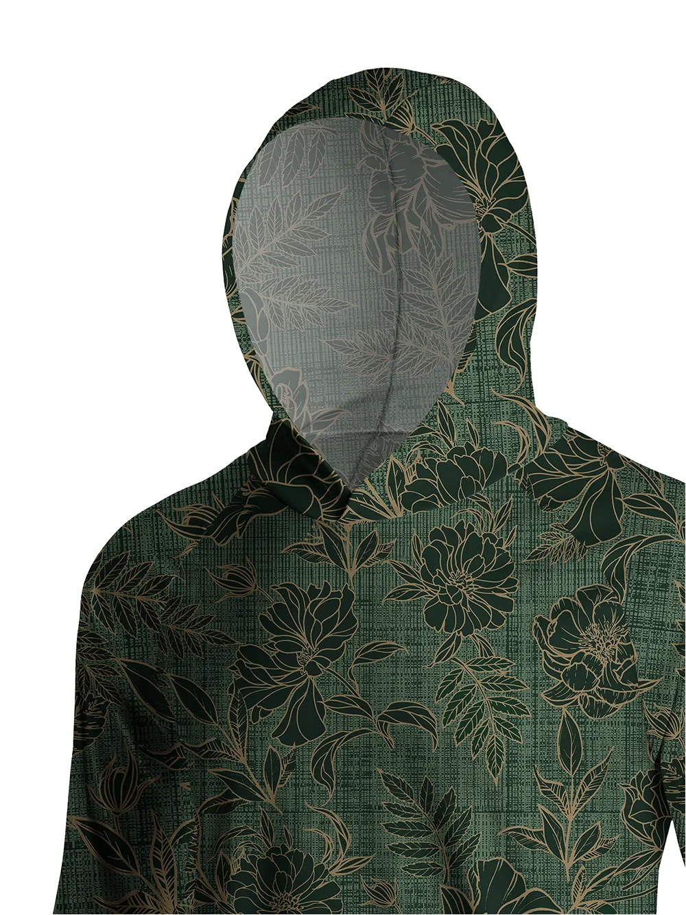 Orionride Gold lace Long Sleeve Cycling Hoodie Shirt sold by Orionride product image thumbnail 4