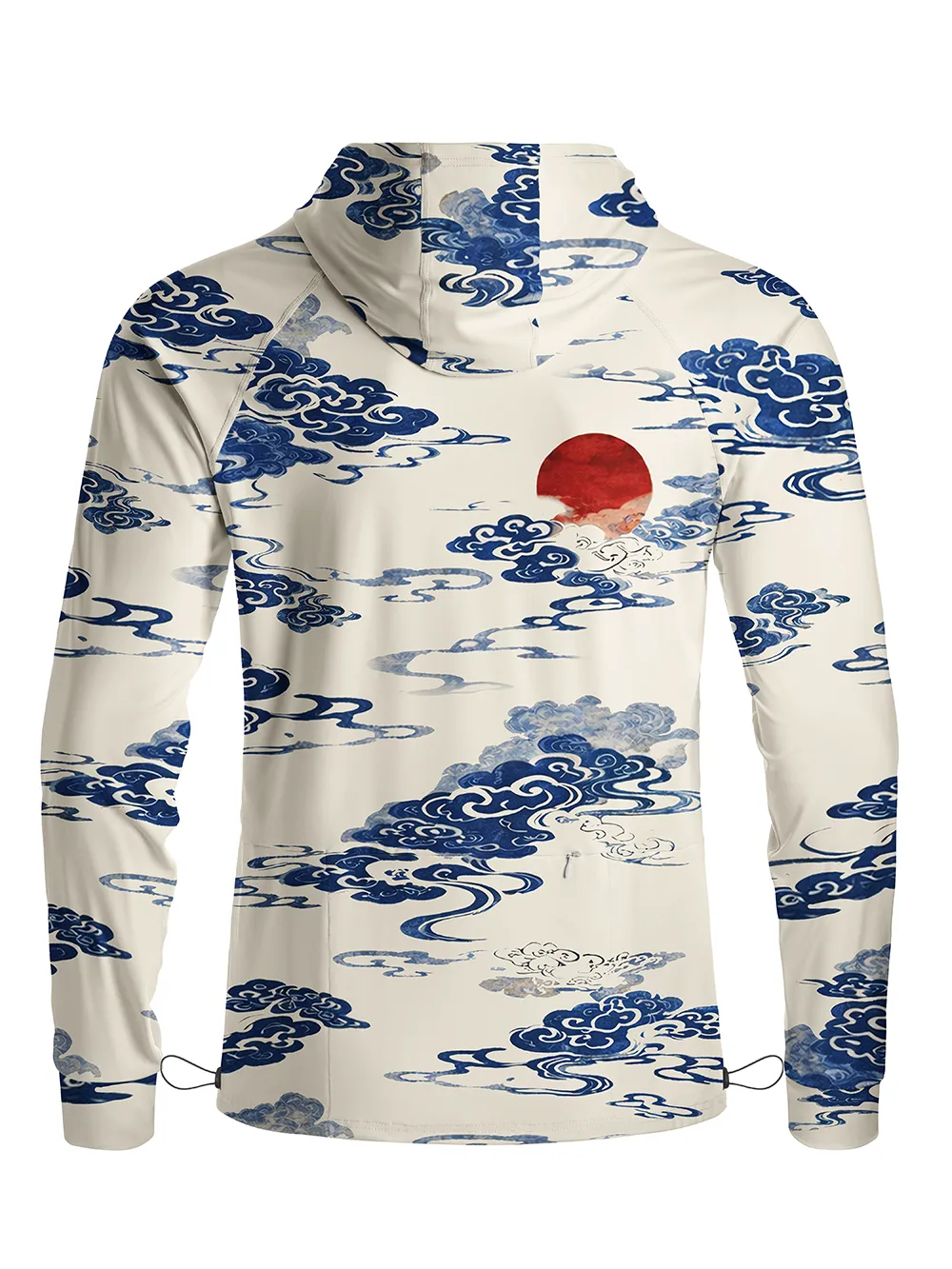 Orionride Auspicious Clouds Long Sleeve Cycling Hoodie Shirt sold by Orionride product image thumbnail 3