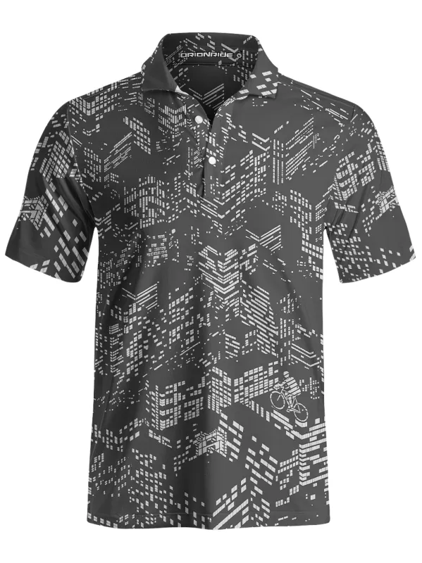 Orionride City Maze Men's Polo Shirt made by Orionride