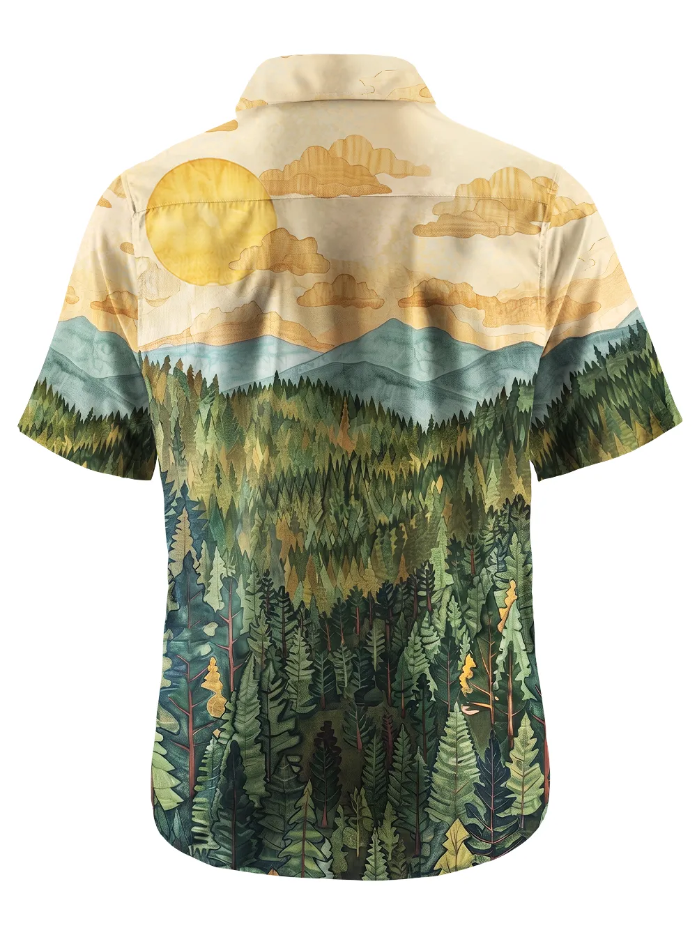 Orionride Forest Warm Sun Zipper Pockets Ultra Lightweight Short Sleeves Gravel Shirt sold by Orionride product image thumbnail 3
