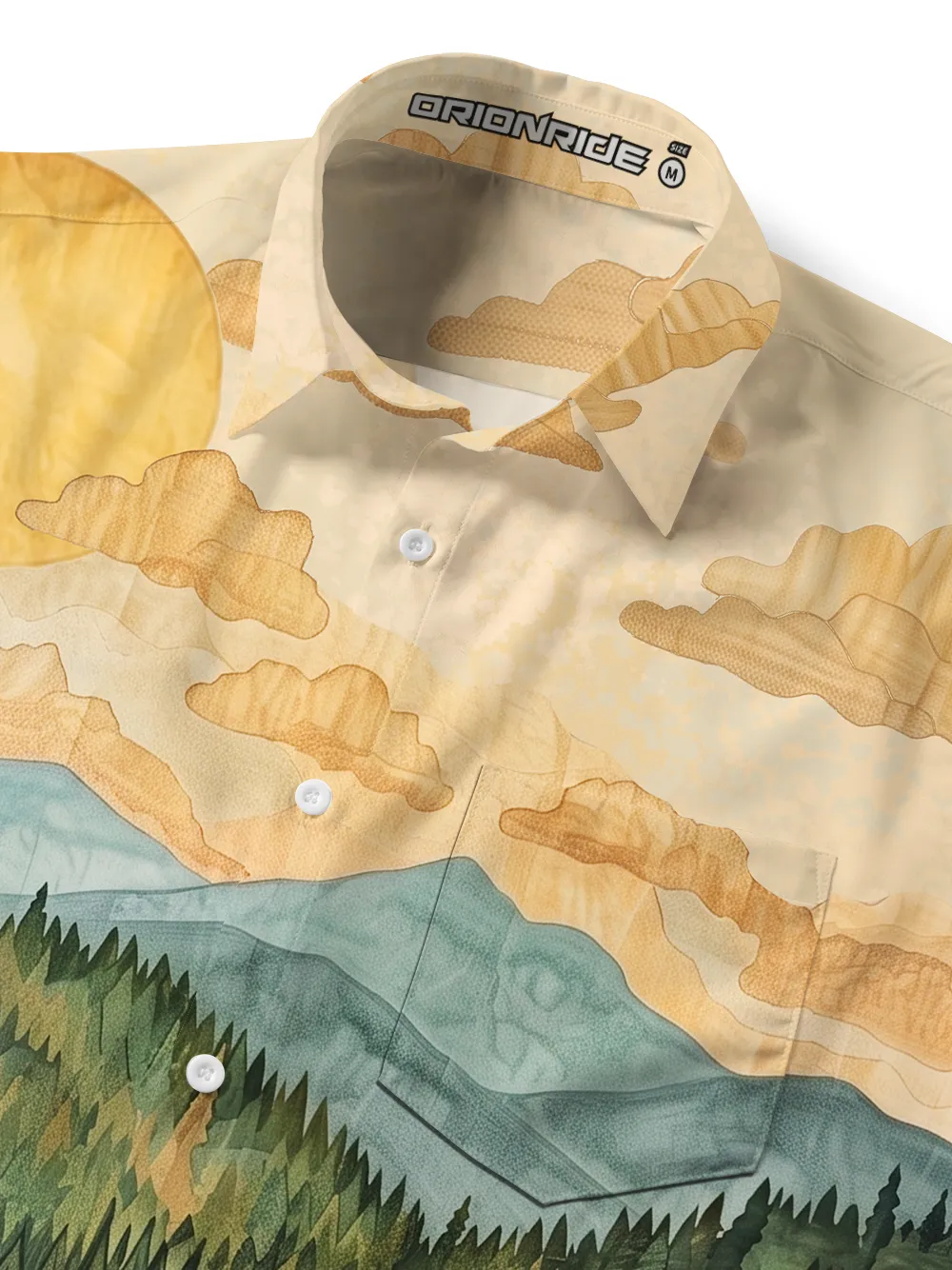 Orionride Forest Warm Sun Zipper Pockets Ultra Lightweight Short Sleeves Gravel Shirt sold by Orionride product image thumbnail 4